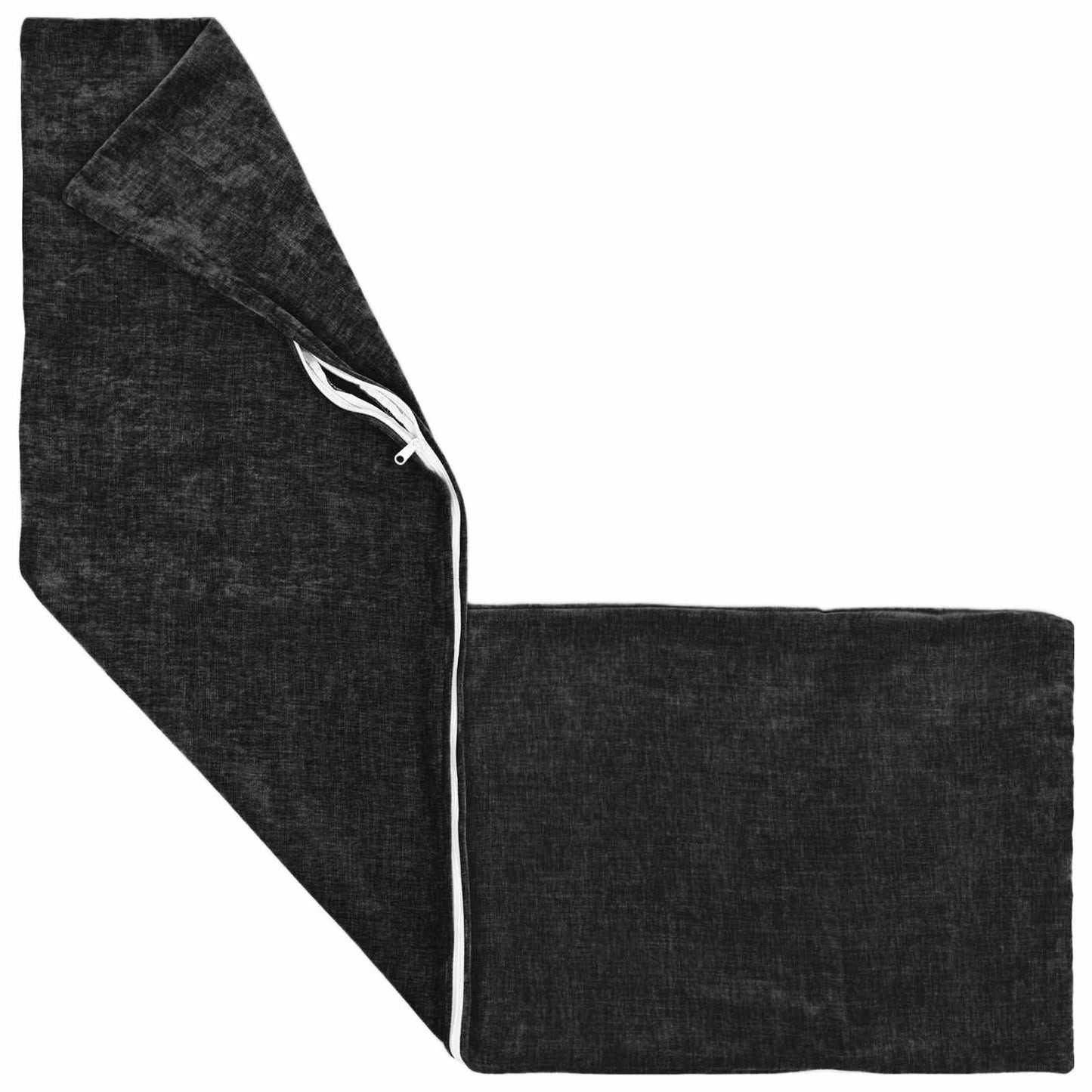 Pudebetræk 2 stk. HEERLEN Antracit 40 x 145 cm Chenille Stof