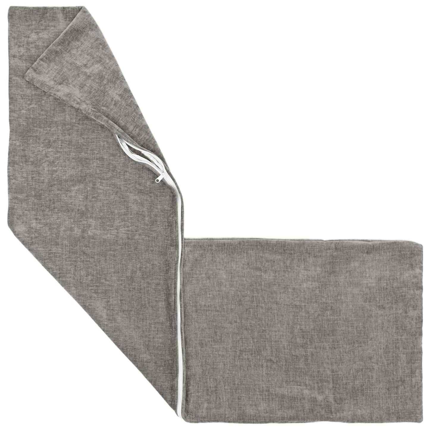 Pudebetræk 2 stk. HEERLEN Mørkegrå 40 x 145 cm Chenille Stof