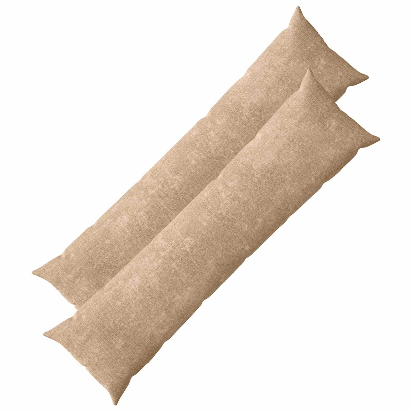 Pudebetræk 2 stk. HEERLEN Gråbrun 40 x 145 cm Chenille Stof