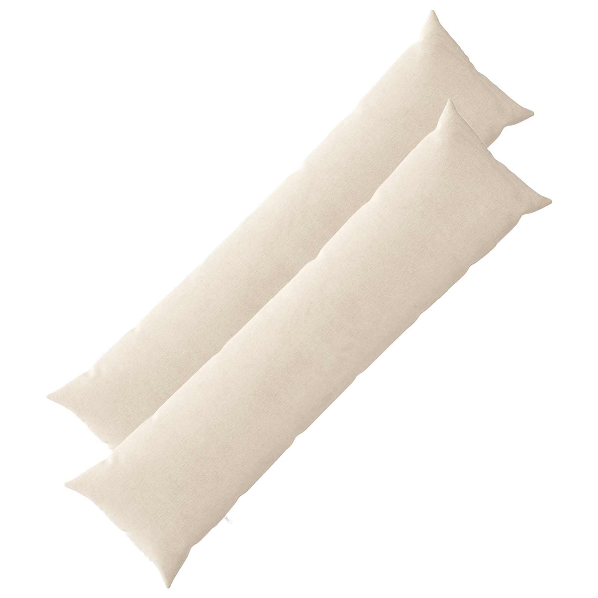 Pudebetræk 2 stk. HEERLEN Cremefarvet 40 x 145 cm Chenille Stof