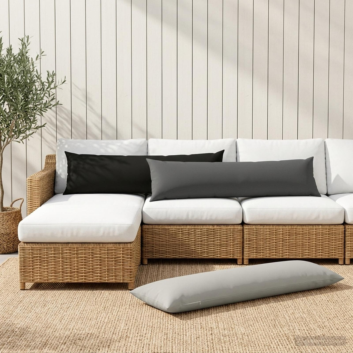 Pudebetræk HEERLEN Antracit 40 x 145 cm Polyester