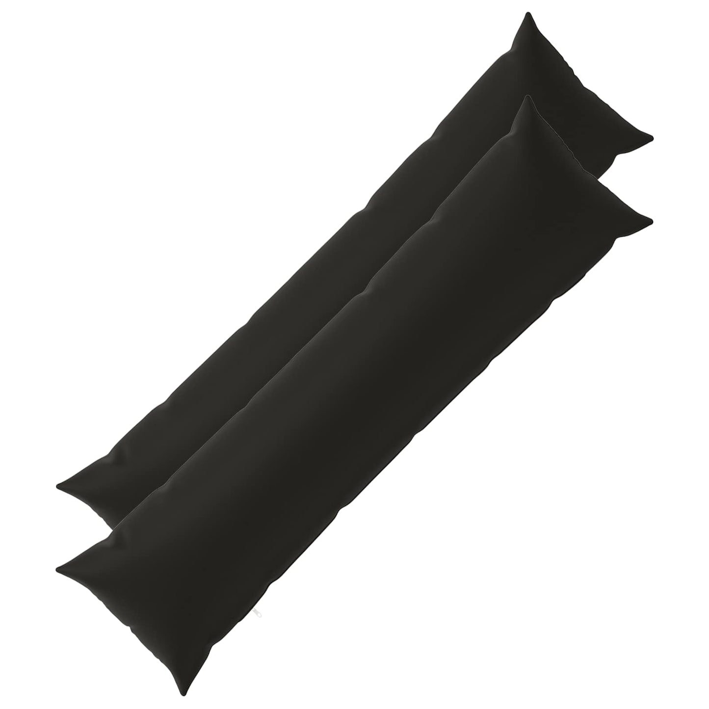 Pudebetræk 2 pcs HEERLEN Sort 40 x 145 cm Polyester