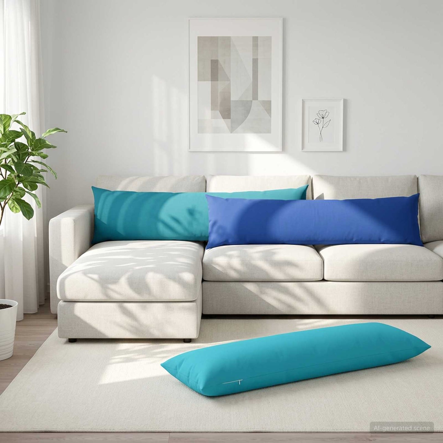 Pudebetræk HEERLEN Turkis 40 x 145 cm Polyester