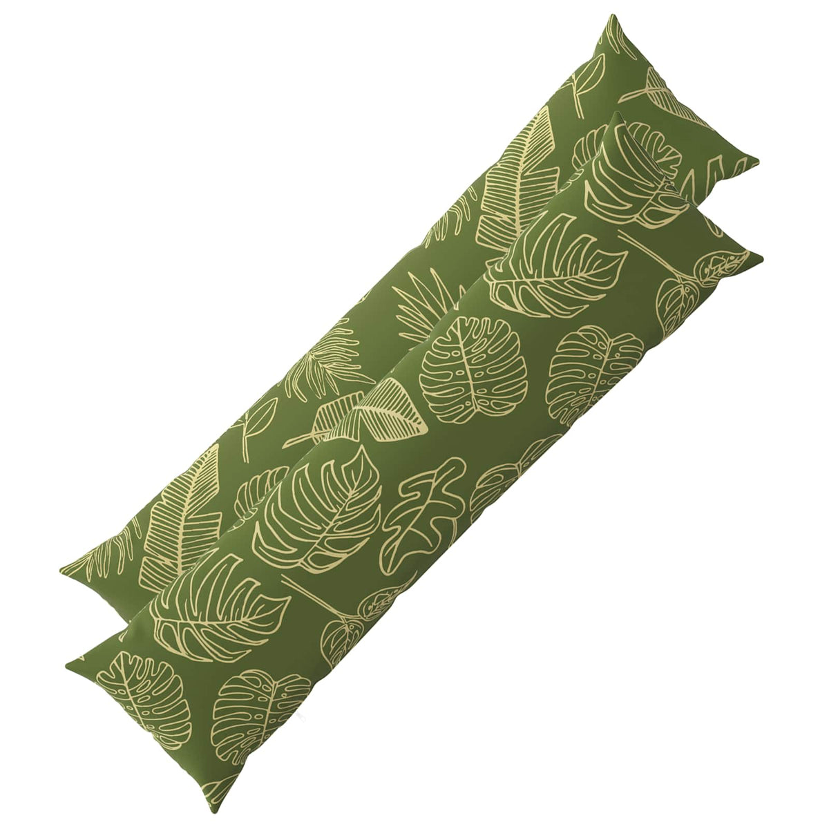 Pudebetræk 2 pcs HEERLEN Bladdesign 40 x 145 cm Polyester