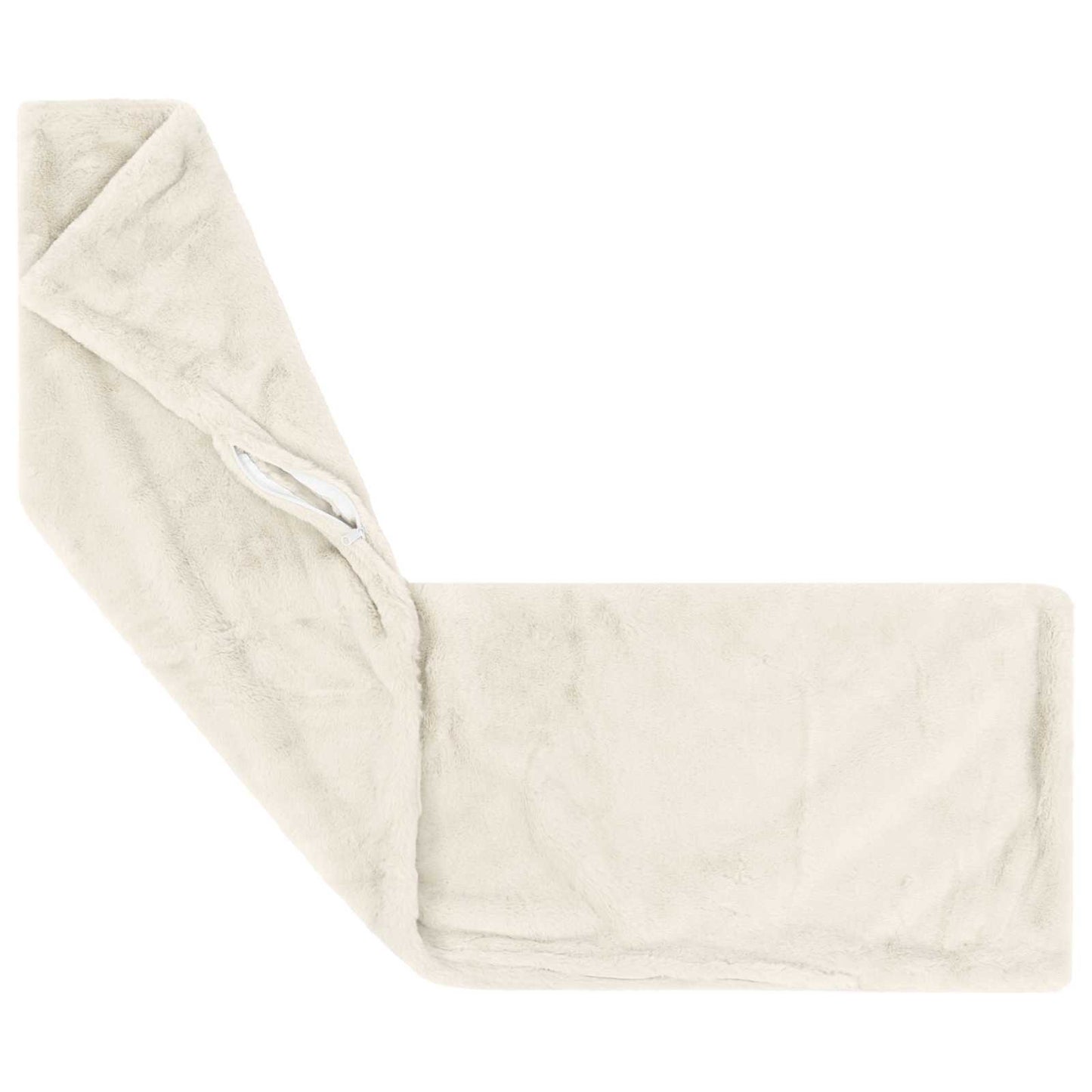 Pudebetræk 2 stk. HEERLEN Hvid 40 x 145 cm Faux Kanin Pels