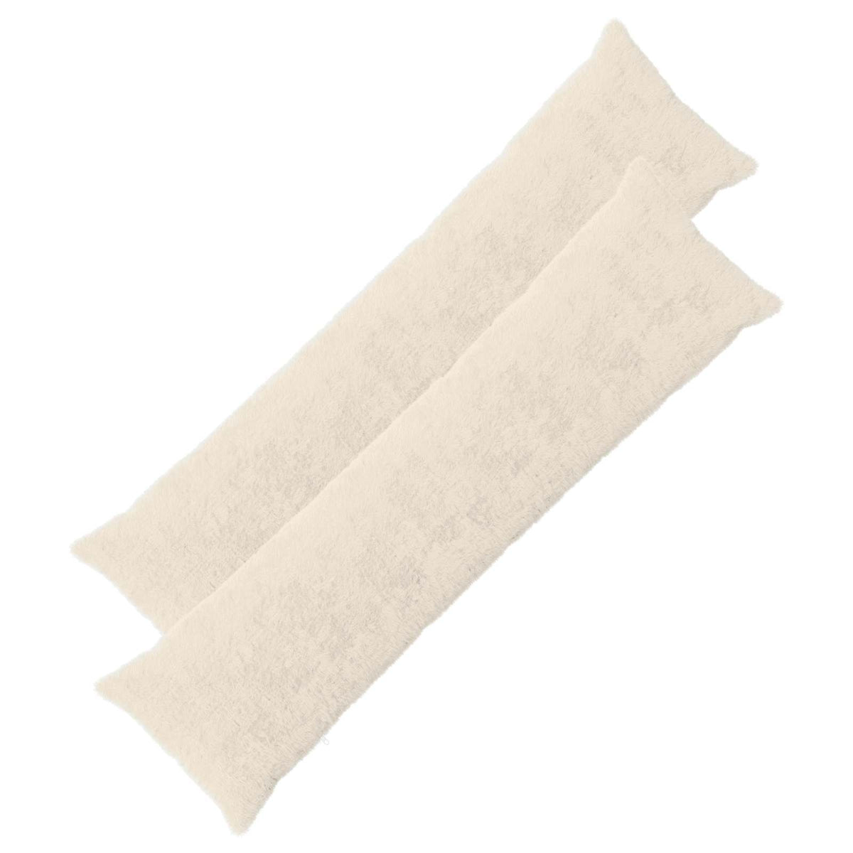 Pudebetræk 2 stk. HEERLEN Hvid 40 x 145 cm Faux Kanin Pels