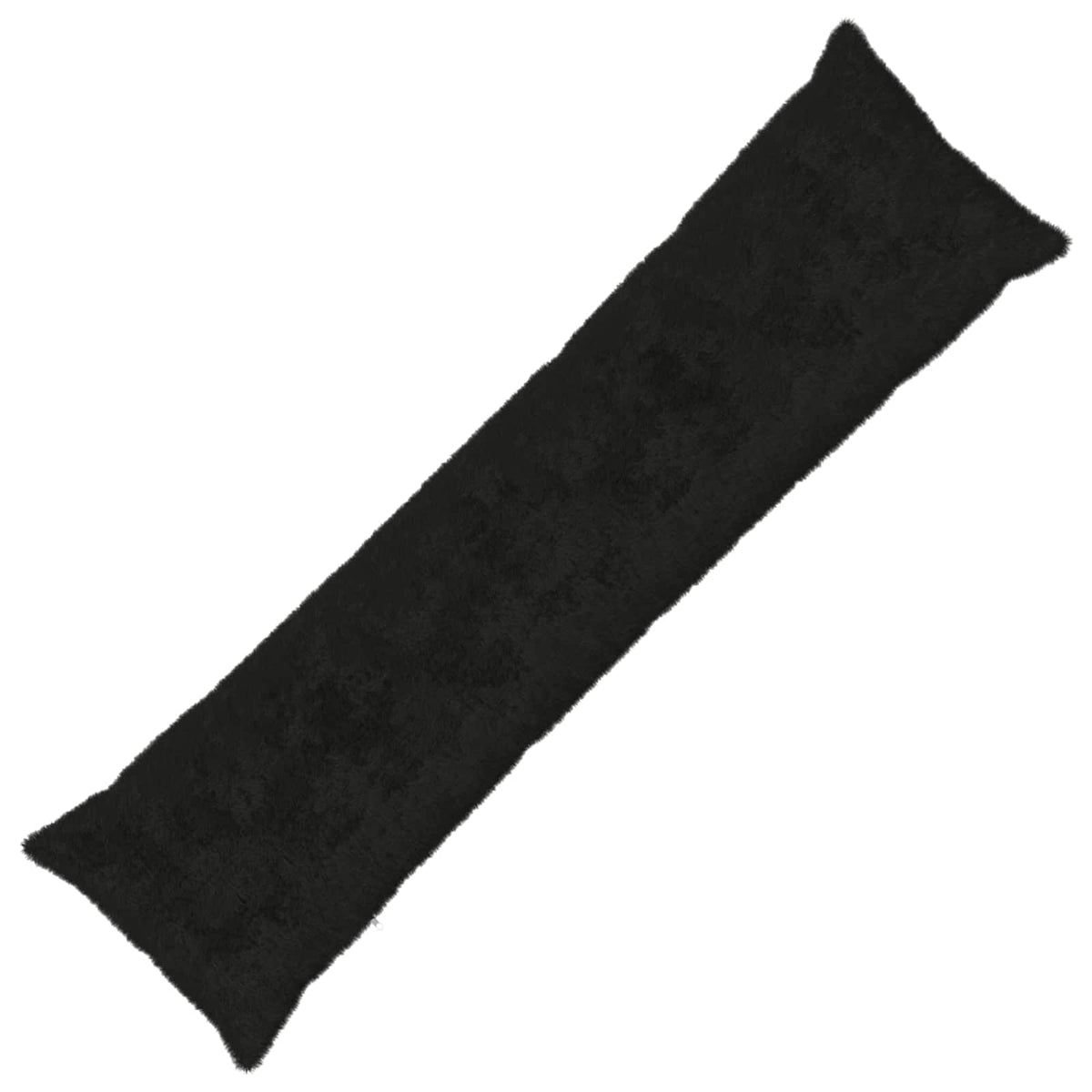 Pudebetræk HEERLEN Sort 40 x 145 cm Faux Kanin Pels