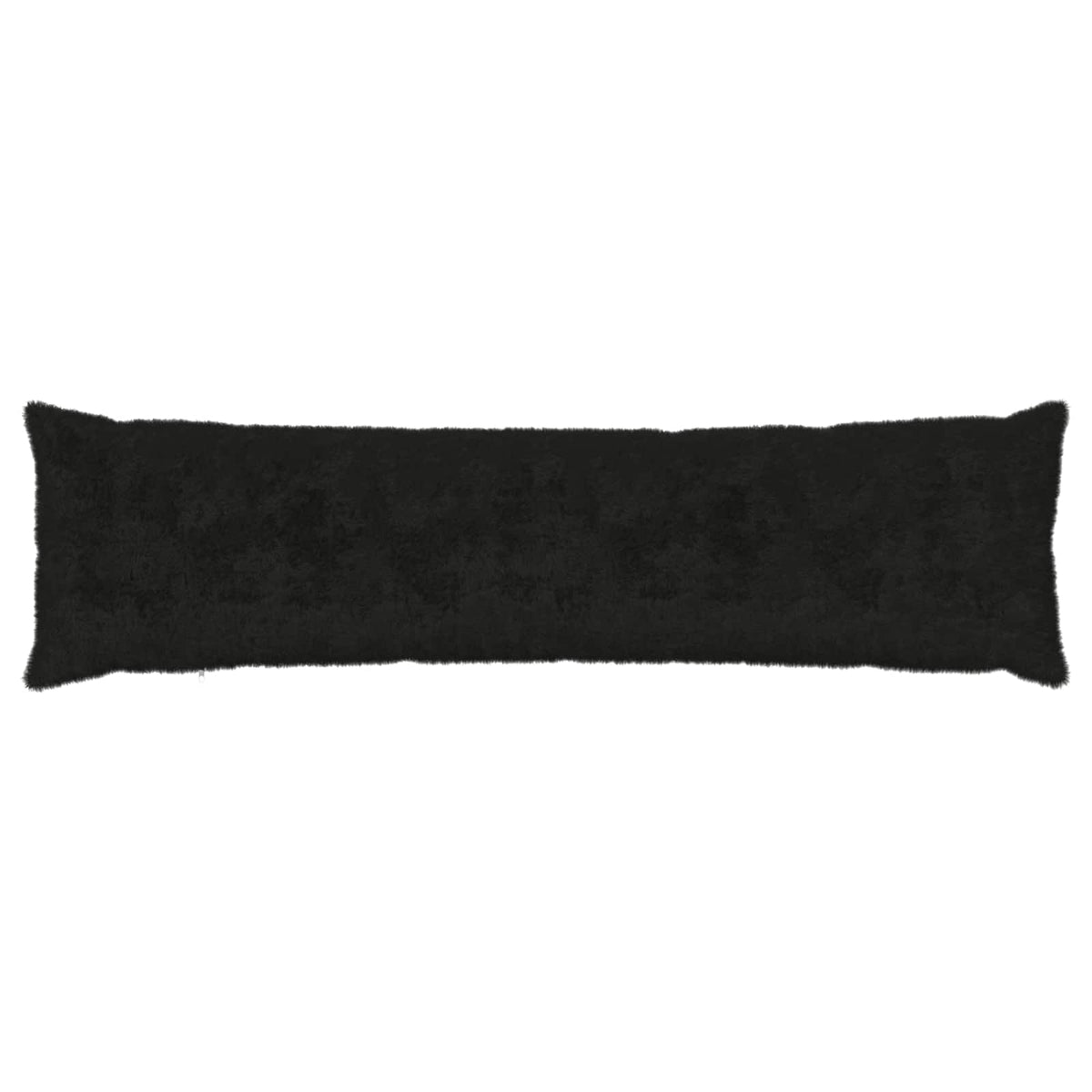 Pudebetræk 2 stk. HEERLEN Sort 40 x 145 cm Faux Kanin Pels