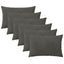 Pudebetræk 6 pcs HEERLEN Mørkegrå 40 x 60 cm Fløjl