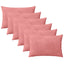 Pudebetræk 6 pcs HEERLEN Lyserød 40 x 60 cm Fløjl