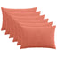 Pudebetræk 6 pcs HEERLEN Rød orange 40 x 60 cm cordfløjl