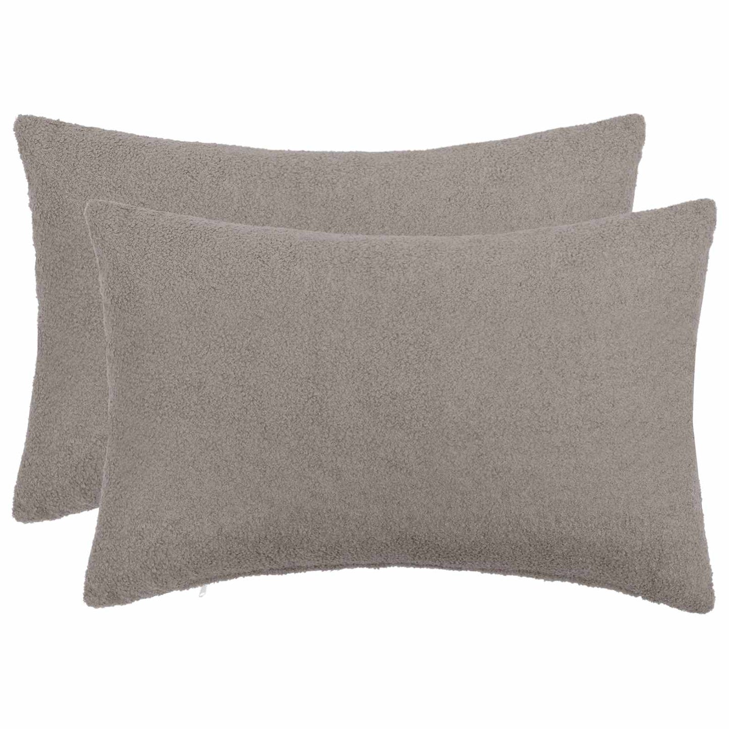 Pudebetræk 2 pcs HEERLEN Lysegrå 40 x 60 cm Bouclé