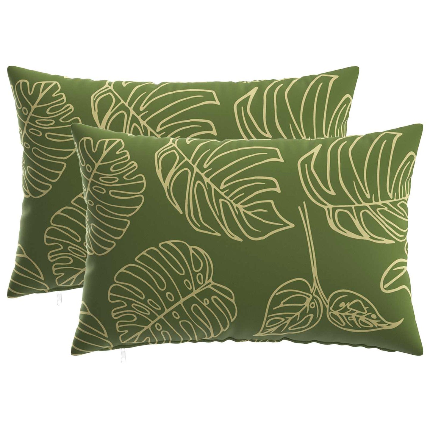 Pudebetræk 2 pcs HEERLEN Bladdesign 40 x 60 cm Polyester