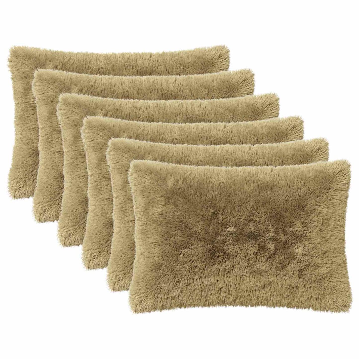 Pudebetræk 6 pcs HEERLEN Lys grøn 40 x 60 cm PV Fleece