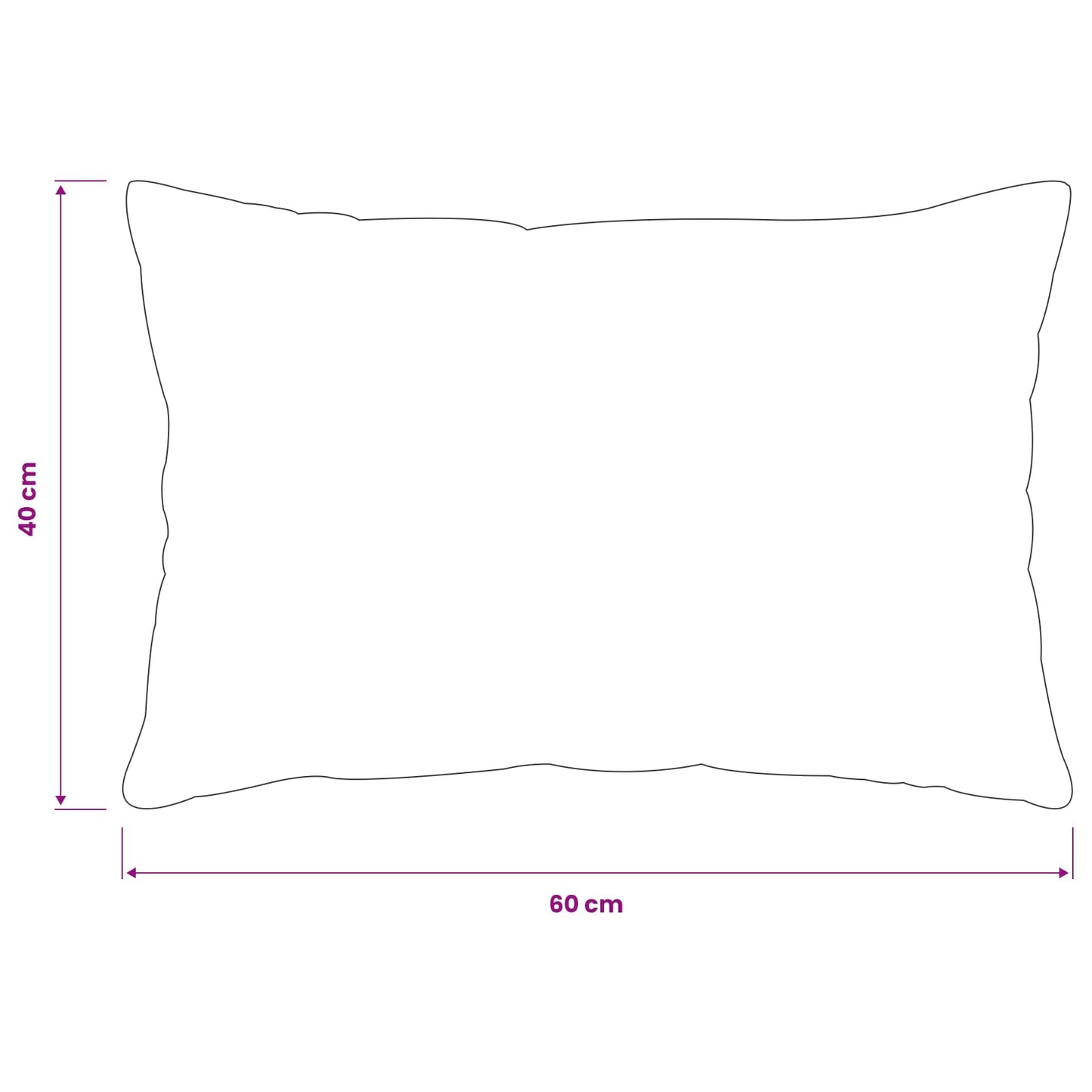 Pudebetræk 6 pcs HEERLEN Sort 40 x 60 cm Flannel