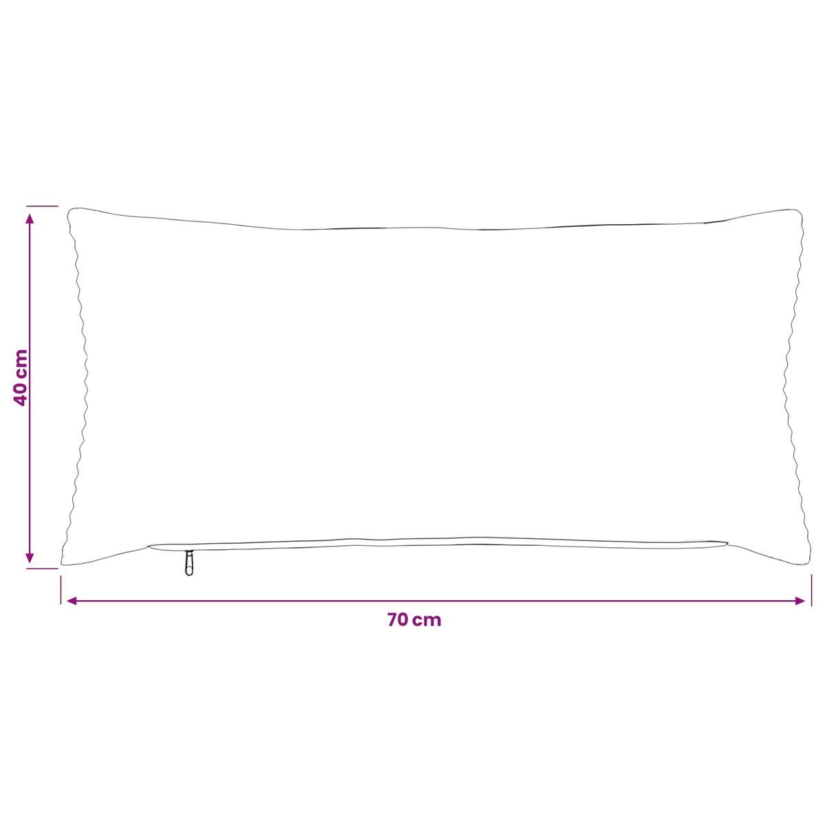 Pudebetræk 6 pcs HEERLEN Mørkegrå 40 x 70 cm cordfløjl