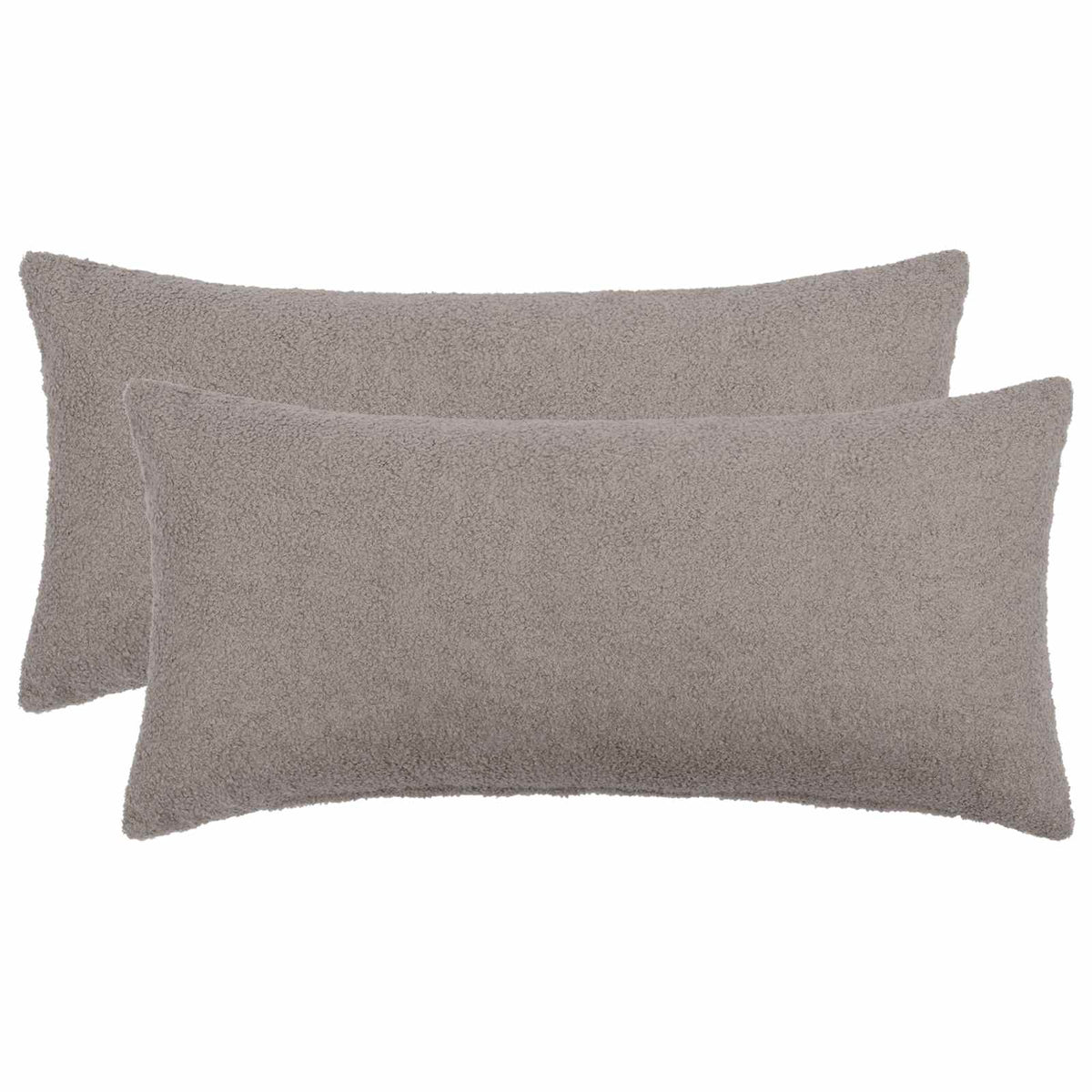 Pudebetræk 2 pcs HEERLEN Lysegrå 40 x 70 cm Bouclé