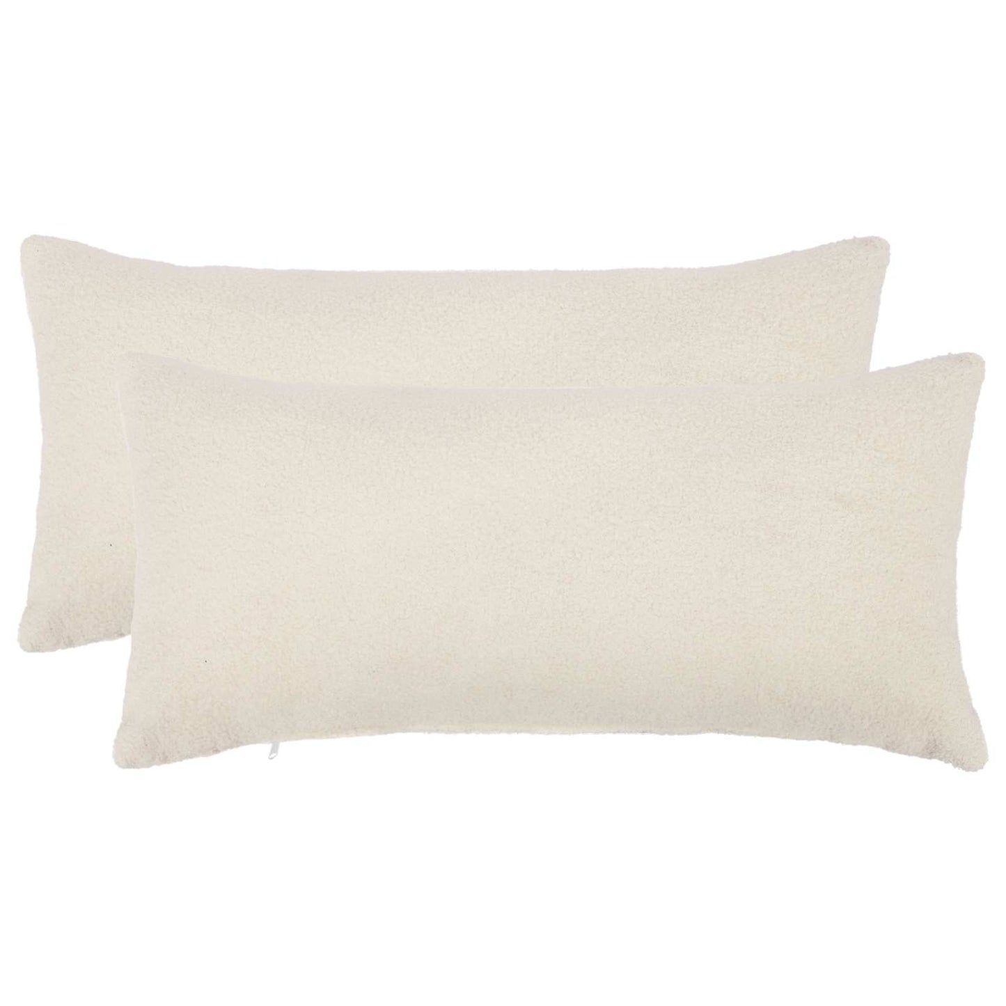 Pudebetræk 2 pcs HEERLEN Cremefarvet 40 x 70 cm Bouclé