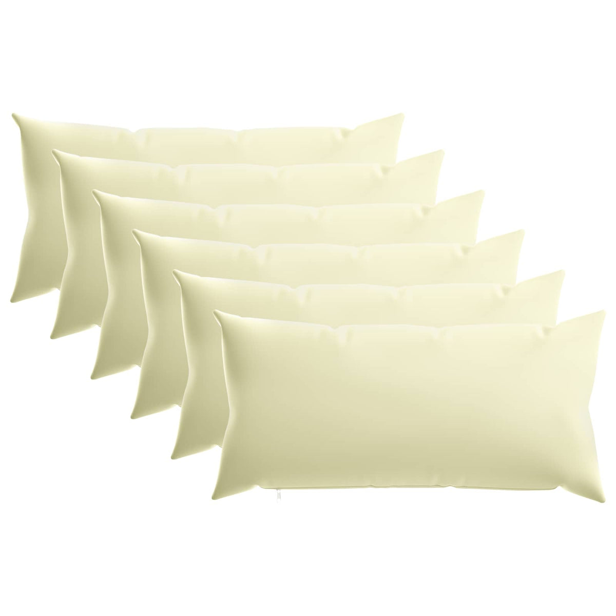 Pudebetræk 6 pcs HEERLEN Cremefarvet 40 x 70 cm Polyester
