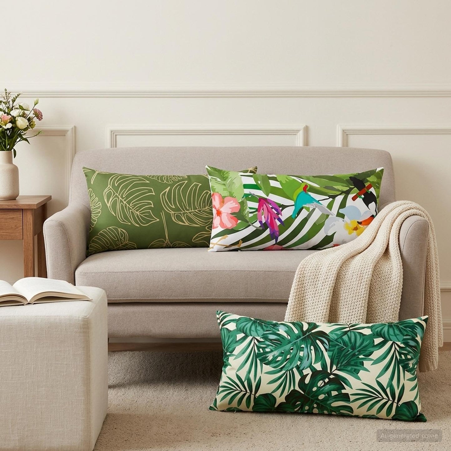 Pudebetræk 2 pcs HEERLEN Flerfarvet 40 x 70 cm Polyester