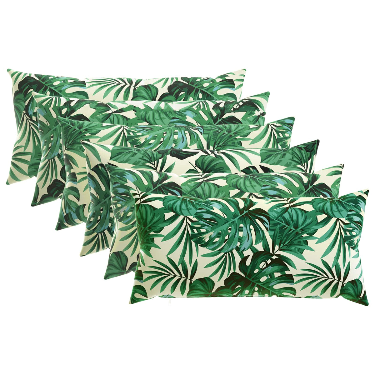 Pudebetræk 6 pcs HEERLEN Bladmønster 40 x 70 cm Polyester