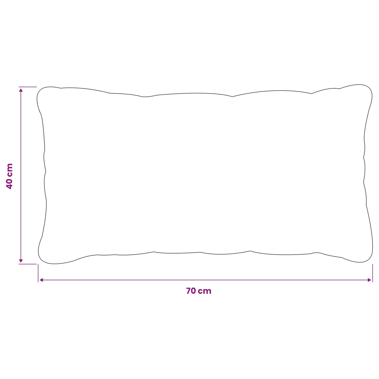 Pudebetræk 6 pcs HEERLEN Cremefarvet 40 x 70 cm PV Fleece