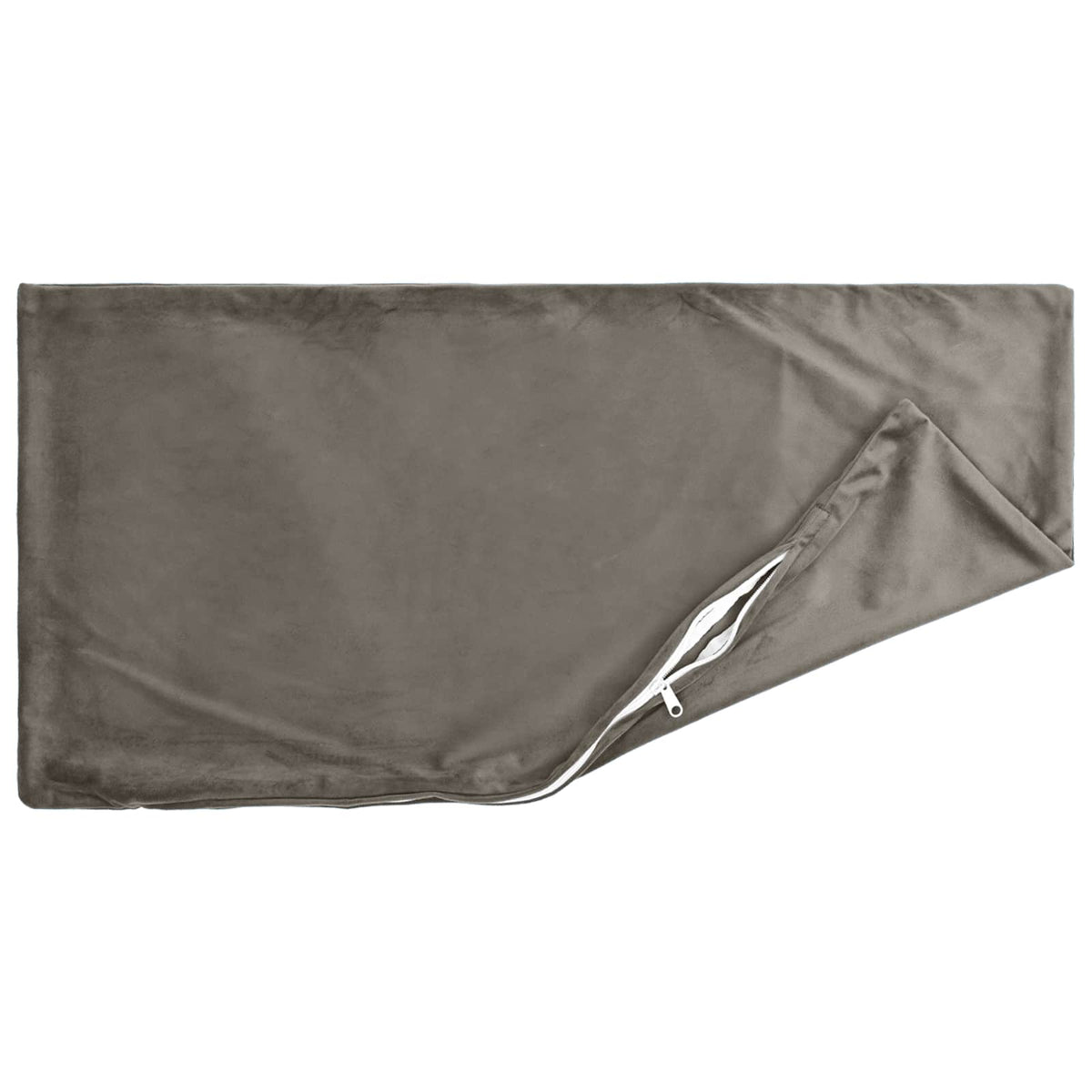 Pudebetræk 6 pcs HEERLEN Lysegrå 40 x 80 cm Fløjl