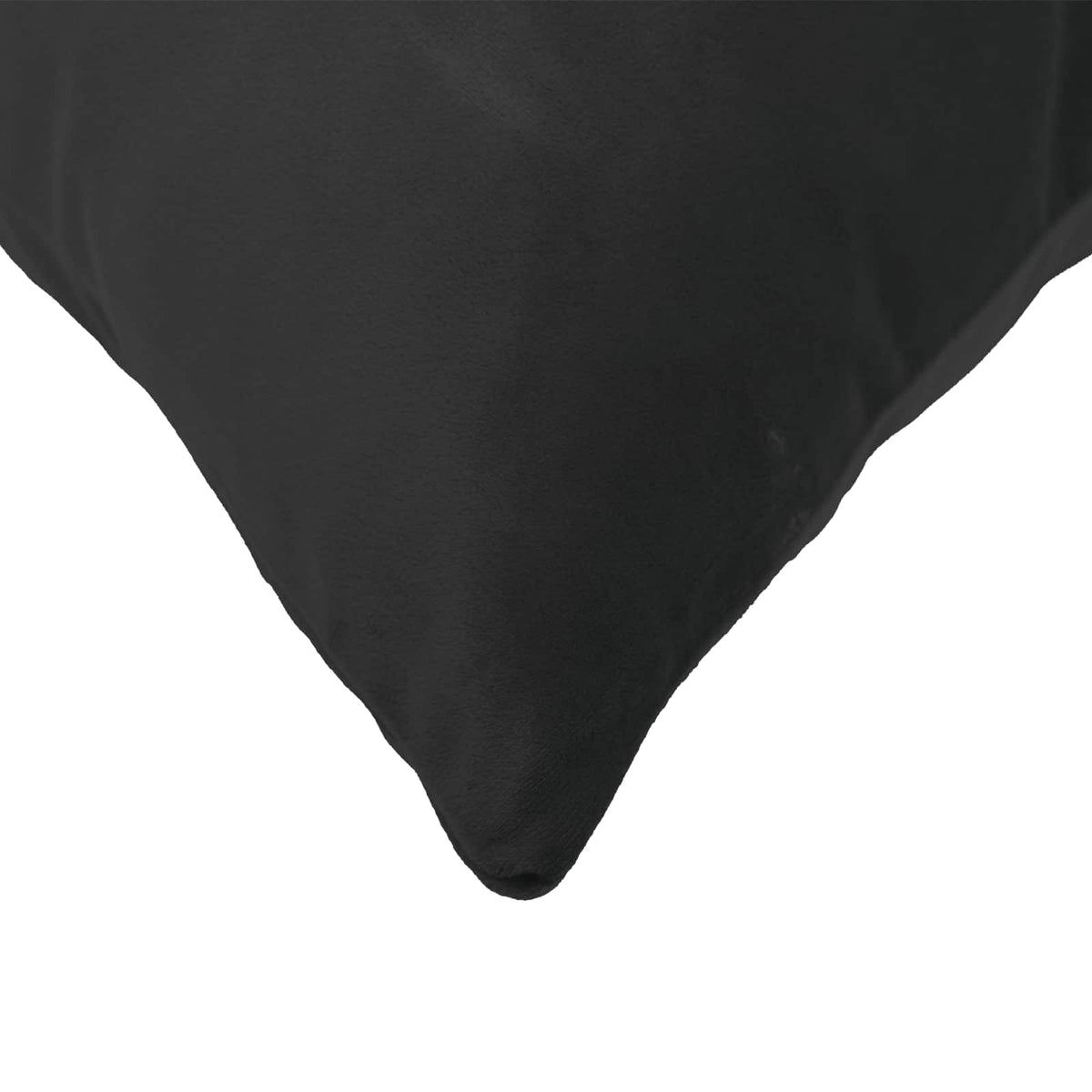 Pudebetræk 6 pcs HEERLEN Sort 40 x 80 cm Fløjl