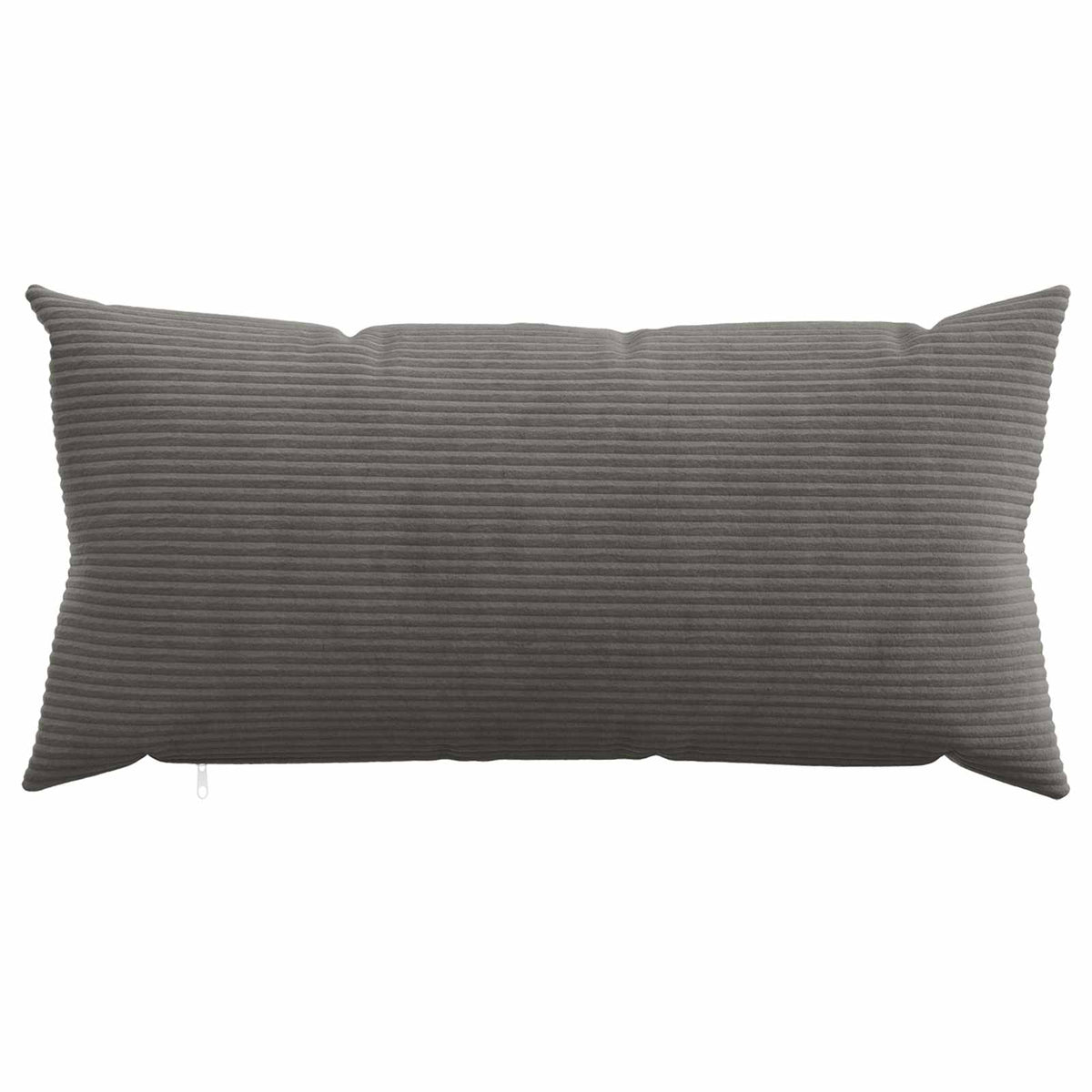 Pudebetræk 2 pcs HEERLEN Mørkegrå 40 x 80 cm cordfløjl