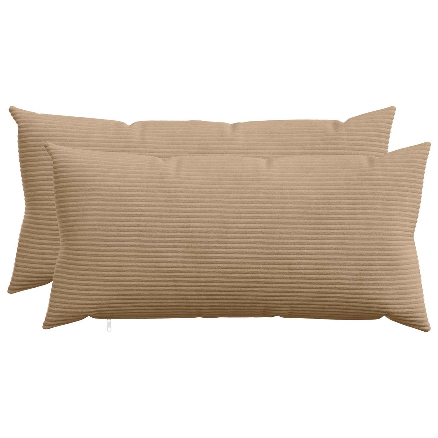 Pudebetræk 2 pcs HEERLEN Brun 40 x 80 cm cordfløjl