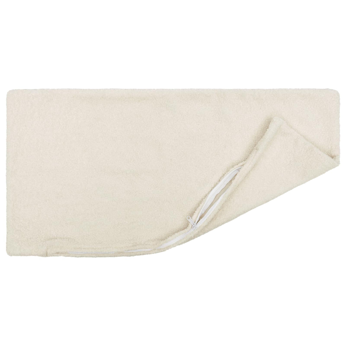 Pudebetræk 2 pcs HEERLEN Cremefarvet 40 x 80 cm Bouclé