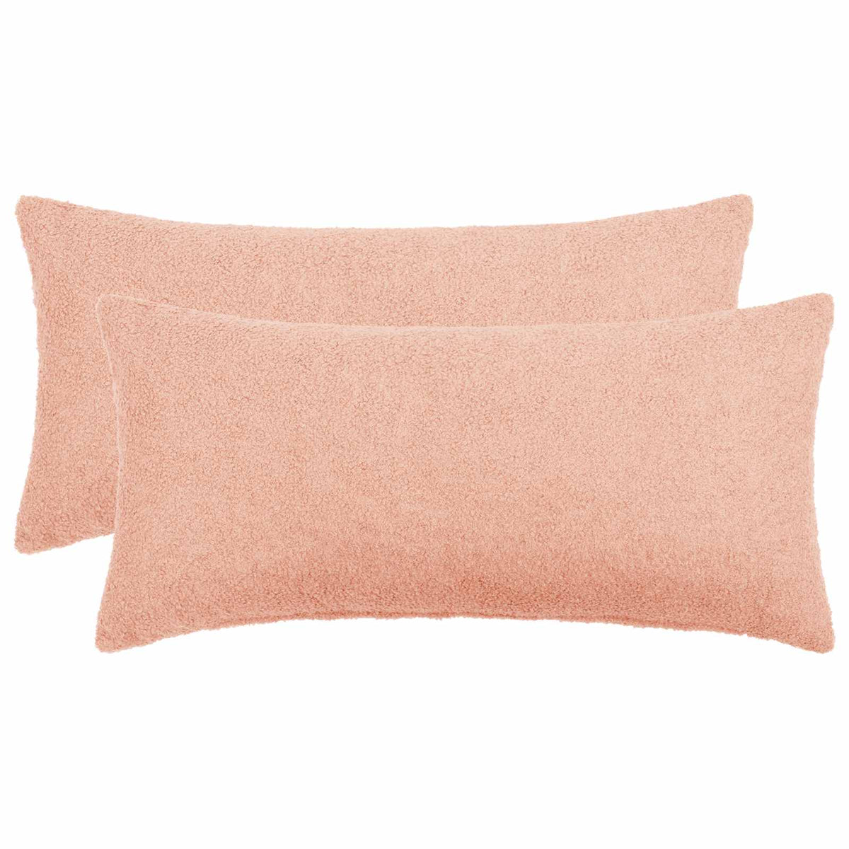 Pudebetræk 2 pcs HEERLEN Lyserød 40 x 80 cm Bouclé