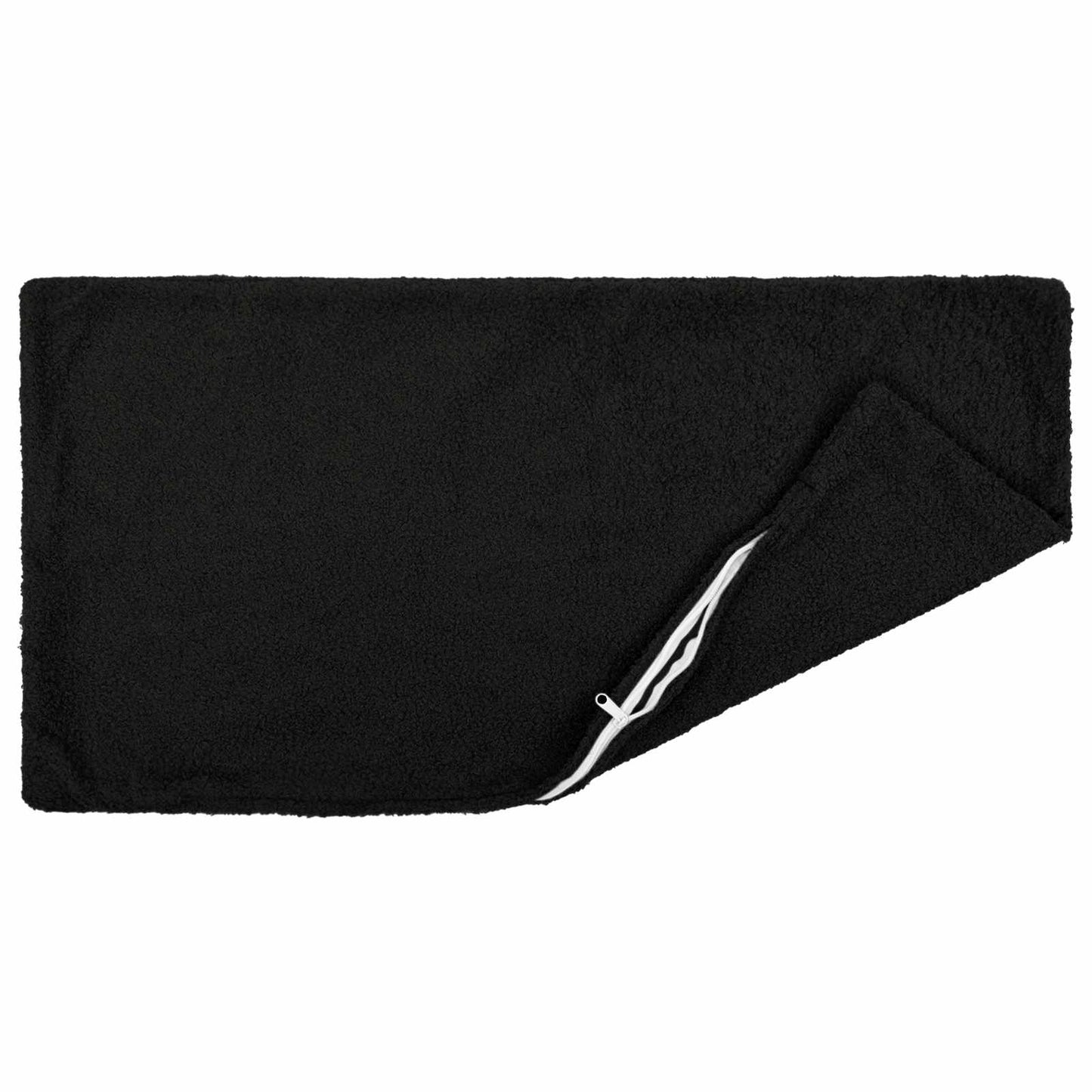 Pudebetræk 6 pcs HEERLEN Sort 40 x 80 cm Bouclé