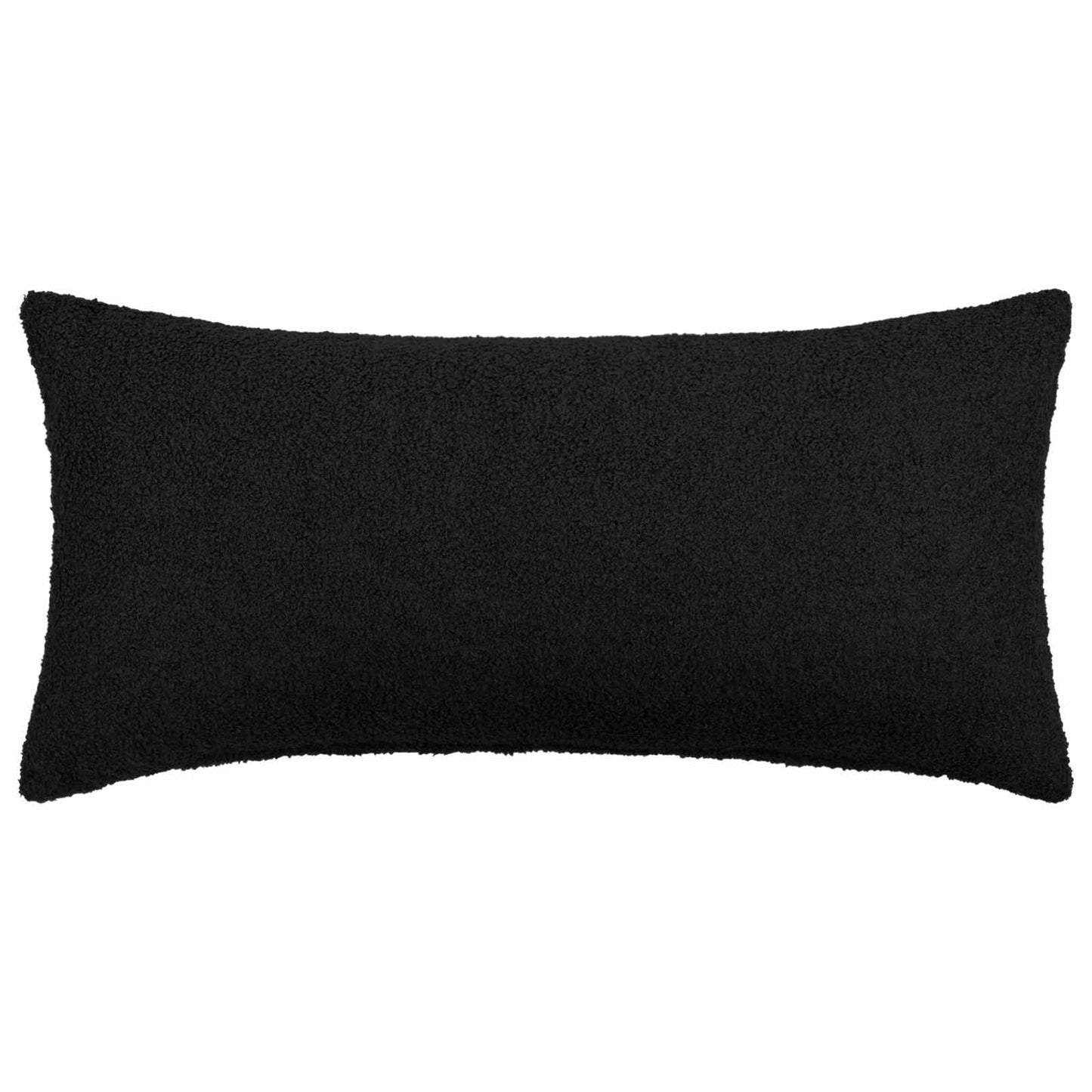 Pudebetræk 6 pcs HEERLEN Sort 40 x 80 cm Bouclé