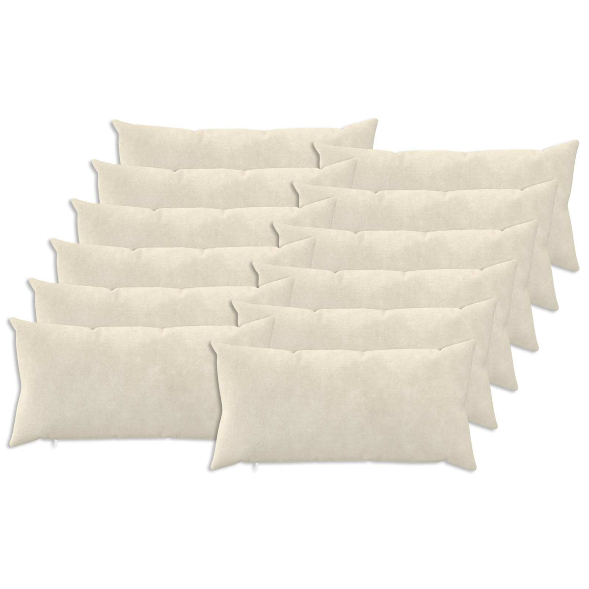 Pudebetræk 12 pcs HEERLEN Cremefarvet 40 x 80 cm