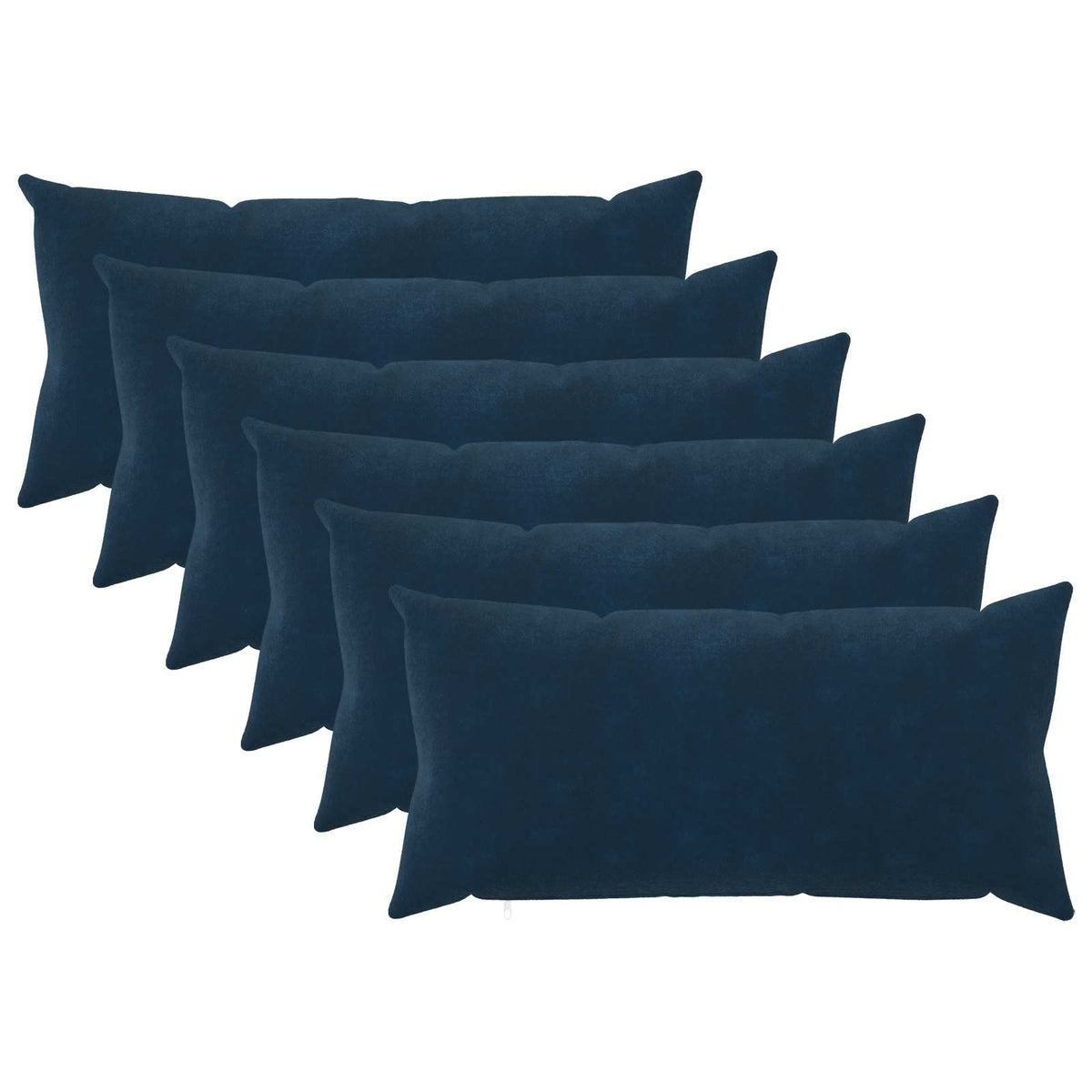 Pudebetræk 6 pcs HEERLEN Blå 40 x 80 cm Mikrofiber Fleece