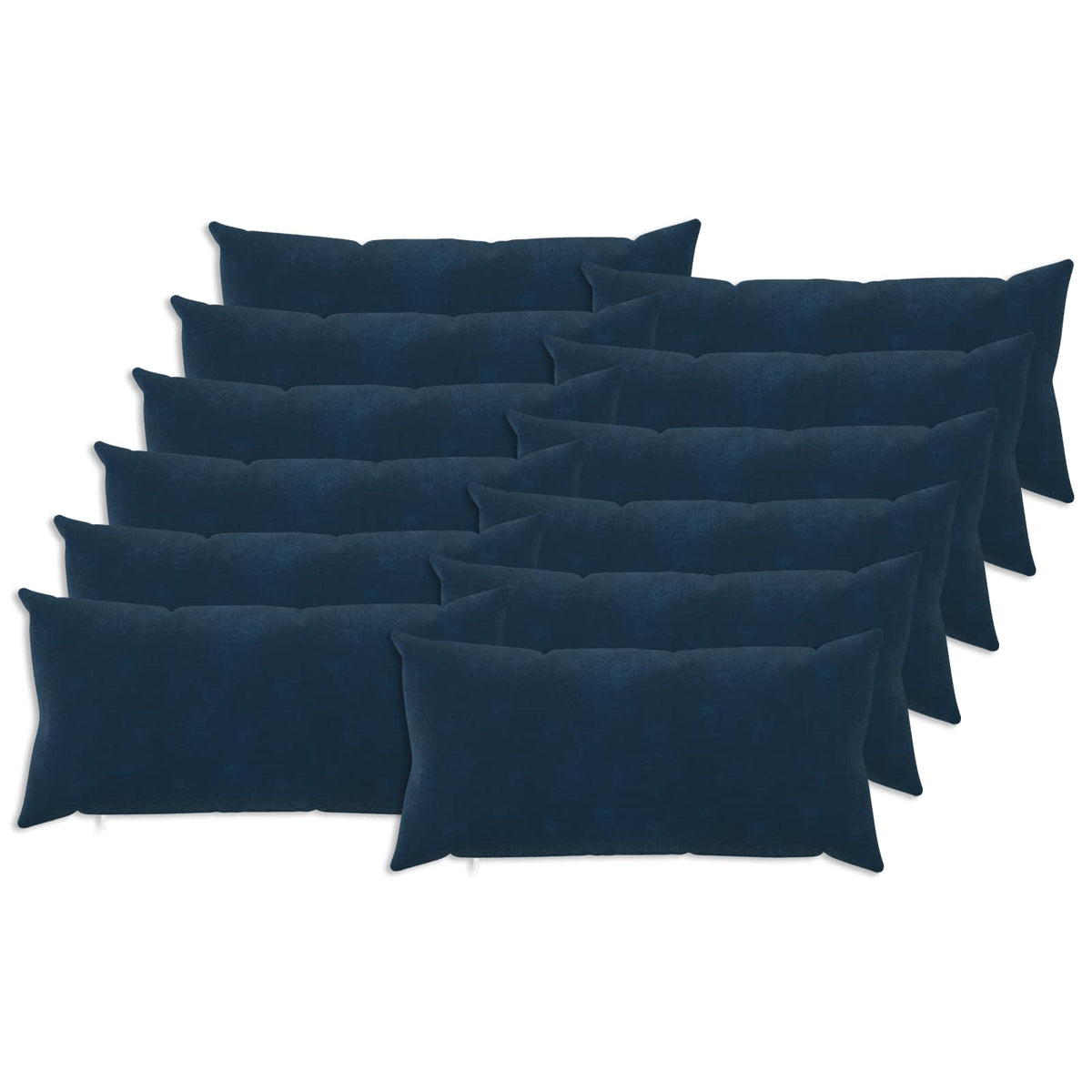 Pudebetræk 12 pcs HEERLEN Blå 40 x 80 cm Mikrofiber Fleece