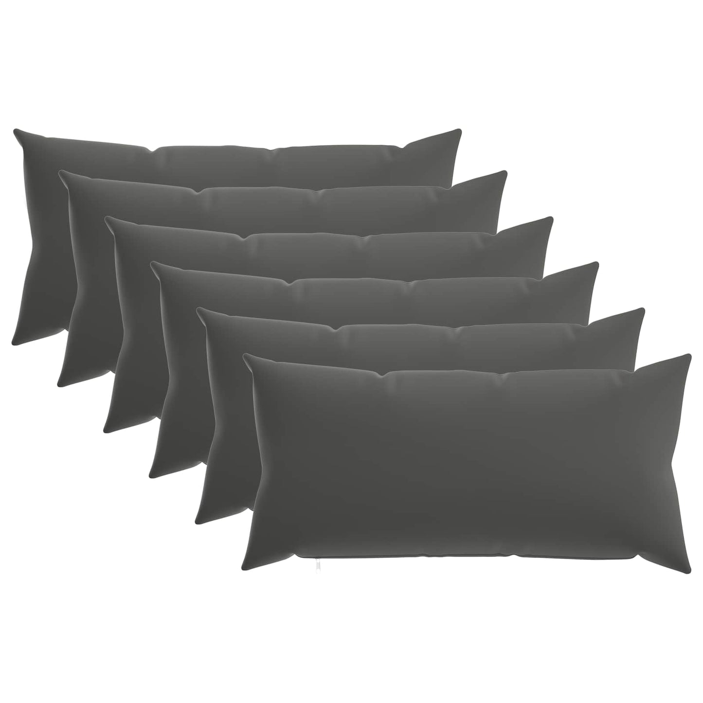 Pudebetræk 6 pcs HEERLEN Antracit 40 x 80 cm Polyester
