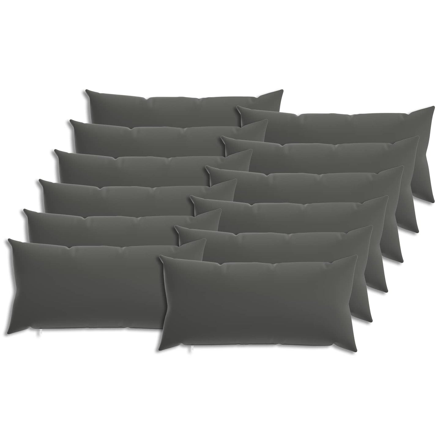 Pudebetræk 12 pcs HEERLEN Antracit 40 x 80 cm Polyester