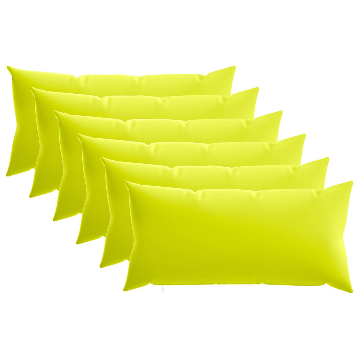 Pudebetræk 6 pcs HEERLEN Lys grøn 40 x 80 cm Polyester