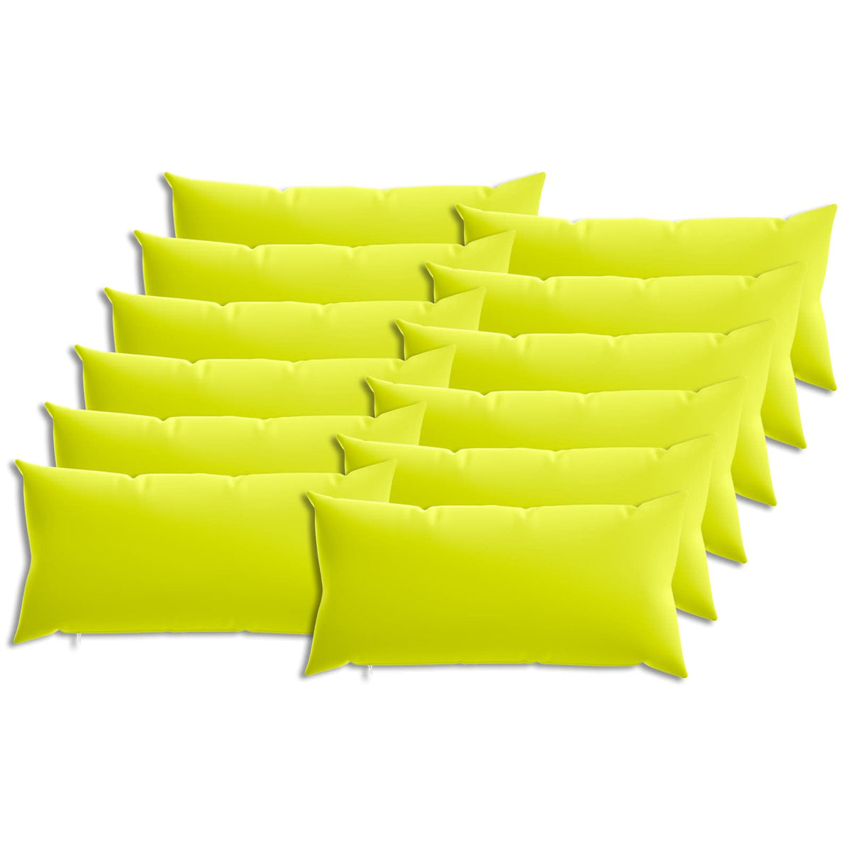 Pudebetræk 12 pcs HEERLEN Lys grøn 40 x 80 cm Polyester