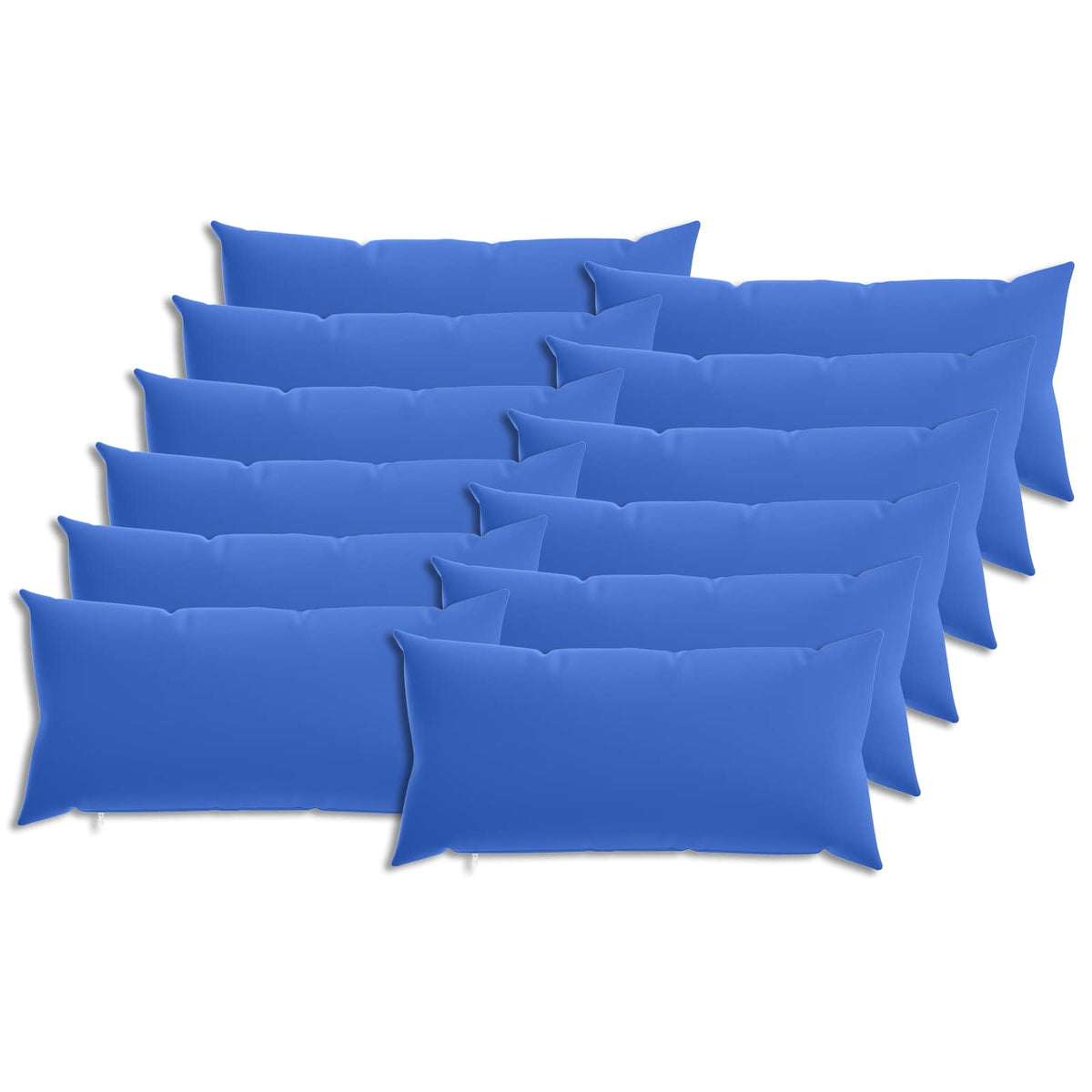Pudebetræk 12 stk. HEERLEN Kongelig blå 40 x 80 cm Polyester