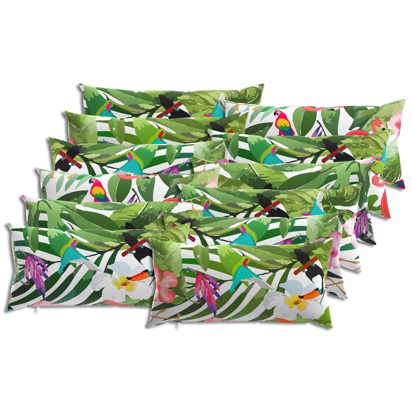 Pudebetræk 12 pcs HEERLEN Flerfarvet 40 x 80 cm Polyester