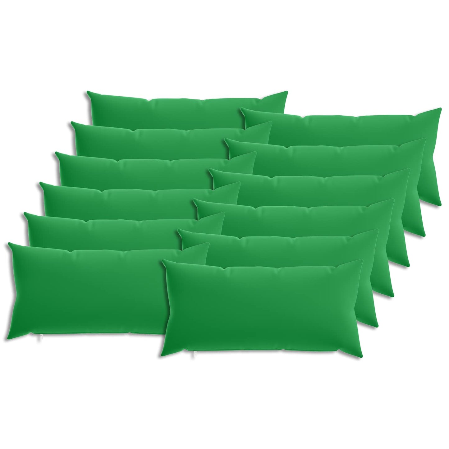 Pudebetræk 12 pcs HEERLEN Grøn 40 x 80 cm Polyester