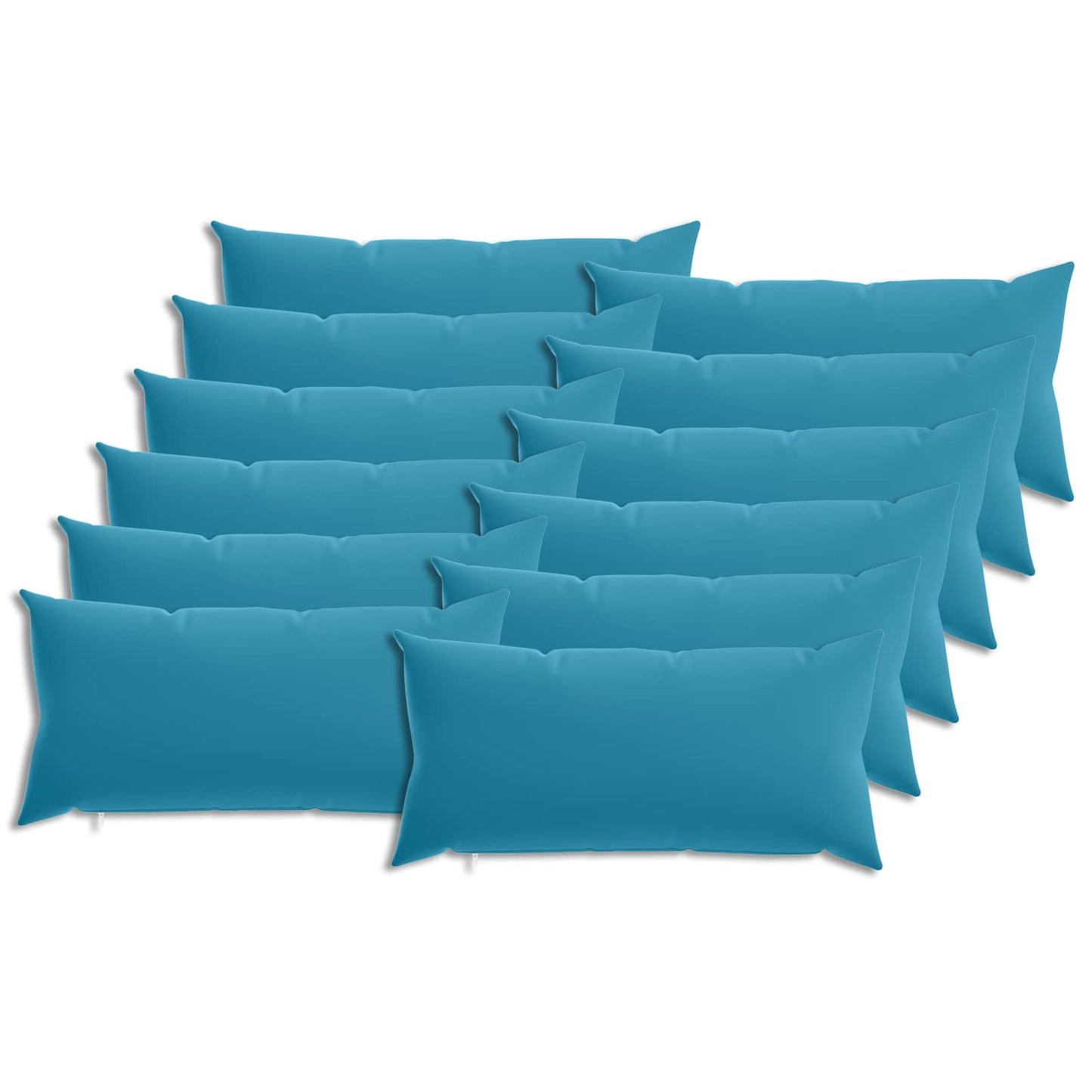 Pudebetræk 12 pcs HEERLEN Lyseblå 40 x 80 cm Polyester