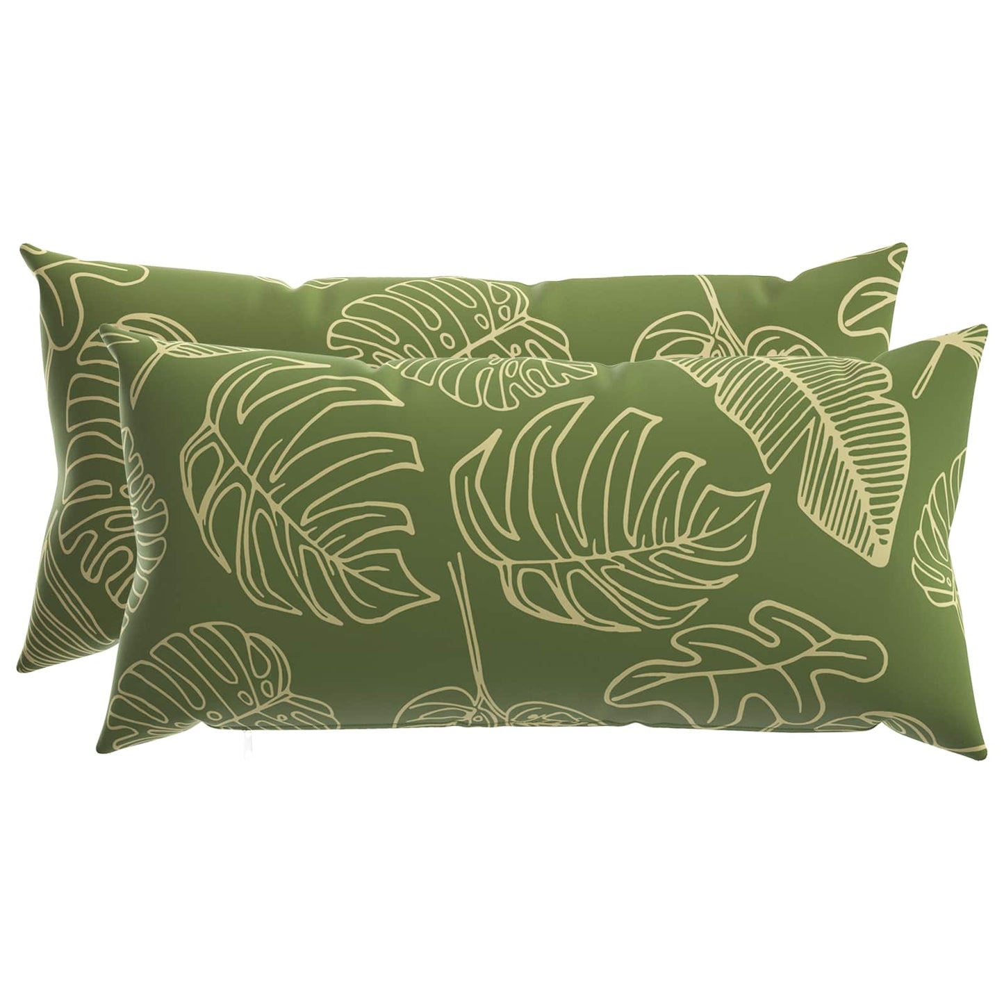Pudebetræk 2 pcs HEERLEN Bladdesign 40 x 80 cm Polyester