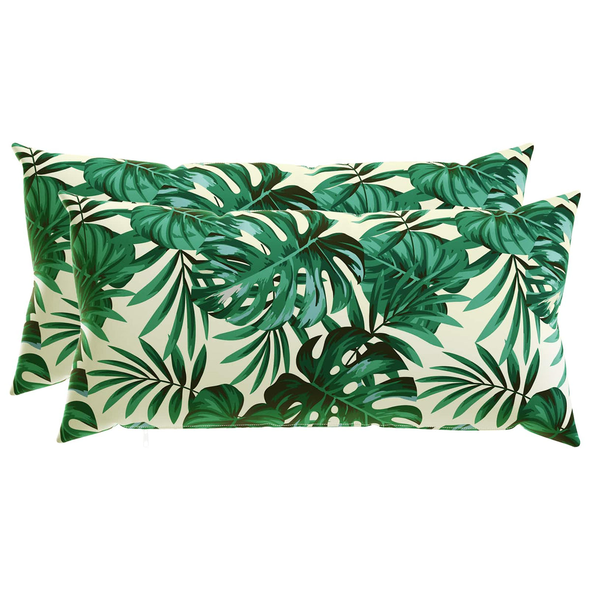 Pudebetræk 2 pcs HEERLEN Bladmønster 40 x 80 cm Polyester