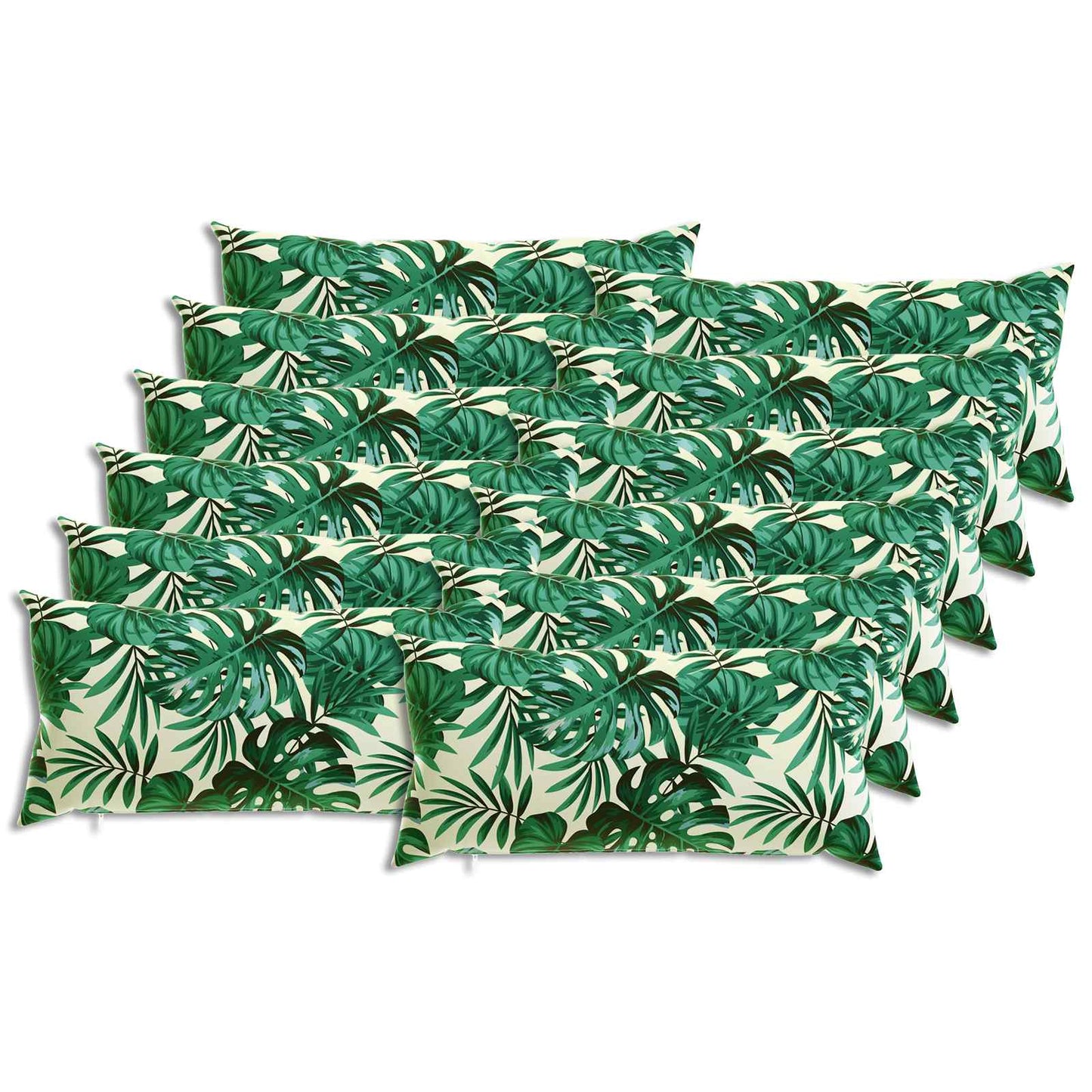 Pudebetræk 12 pcs HEERLEN Bladmønster 40 x 80 cm Polyester