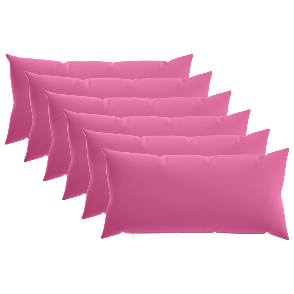 Pudebetræk 6 pcs HEERLEN Lyserød 40 x 80 cm Polyester
