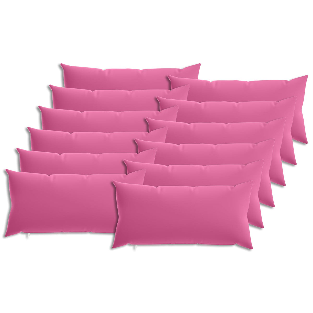 Pudebetræk 12 pcs HEERLEN Lyserød 40 x 80 cm Polyester